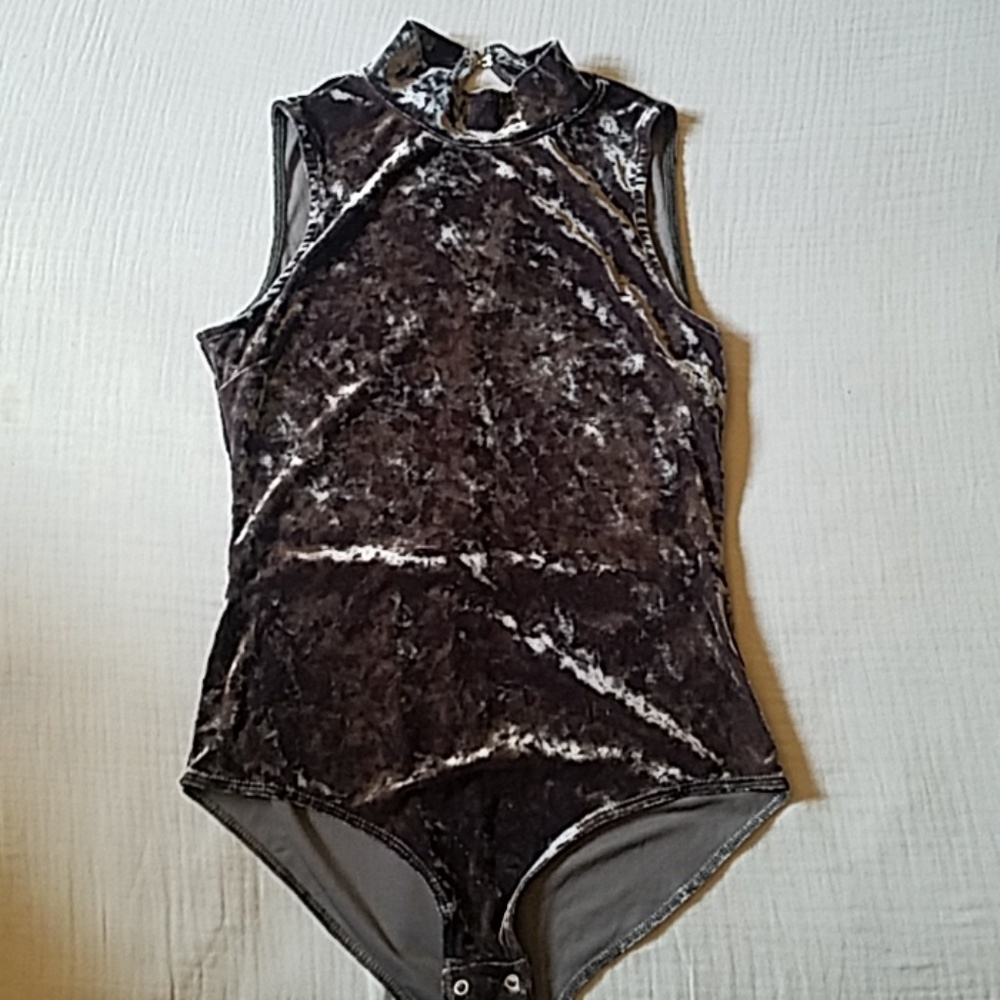 Harlowe & Graham Velvet BodySuit